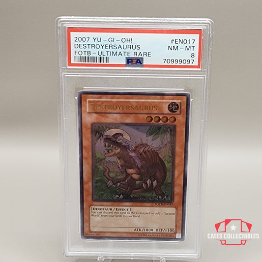 Yu-Gi-Oh! Destroyersaurus PSA 8 Ultimate Rare