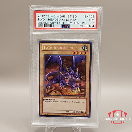 Yu-Gi-Oh! Two-Headed King Rex 1st Edition PSA 7