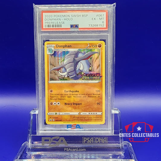 Pokemon Donphan 2020 Prerelease promo PSA 6